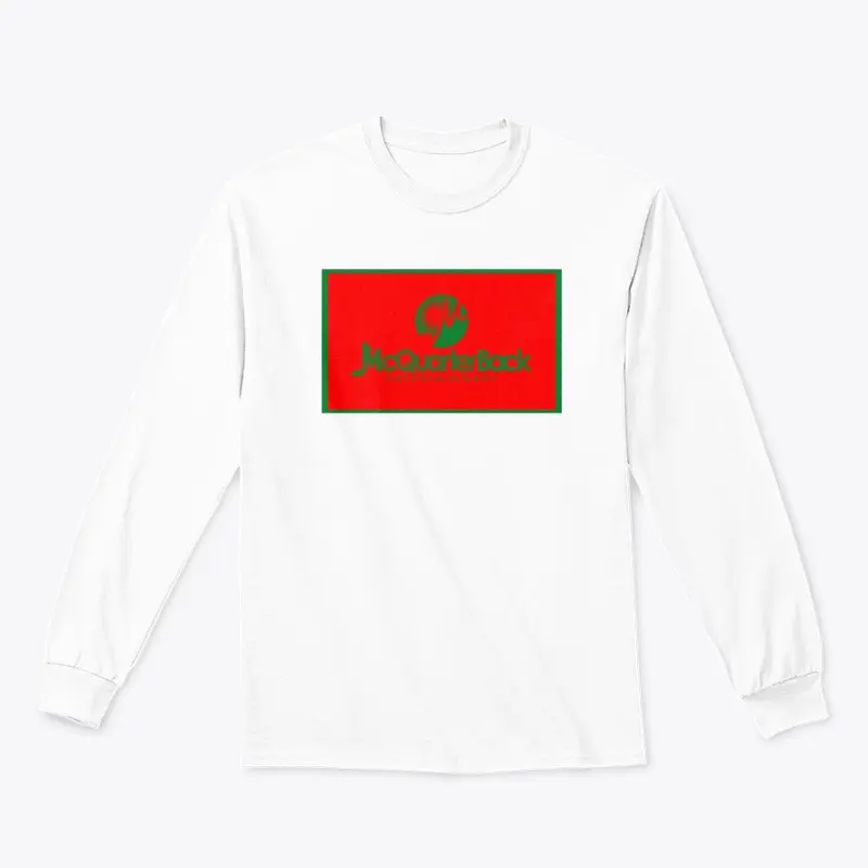 McQuarterBack Red and Green logo Shirt