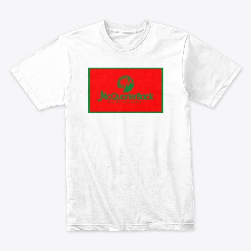 McQuarterBack Red and Green logo Shirt